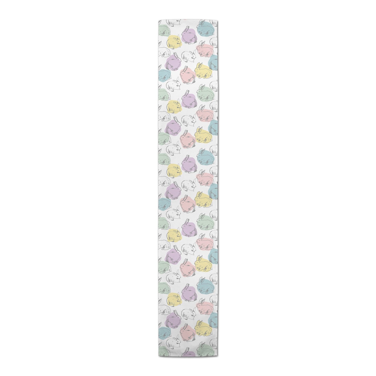 Colorful Bunnies Cotton Twill Table Runner
